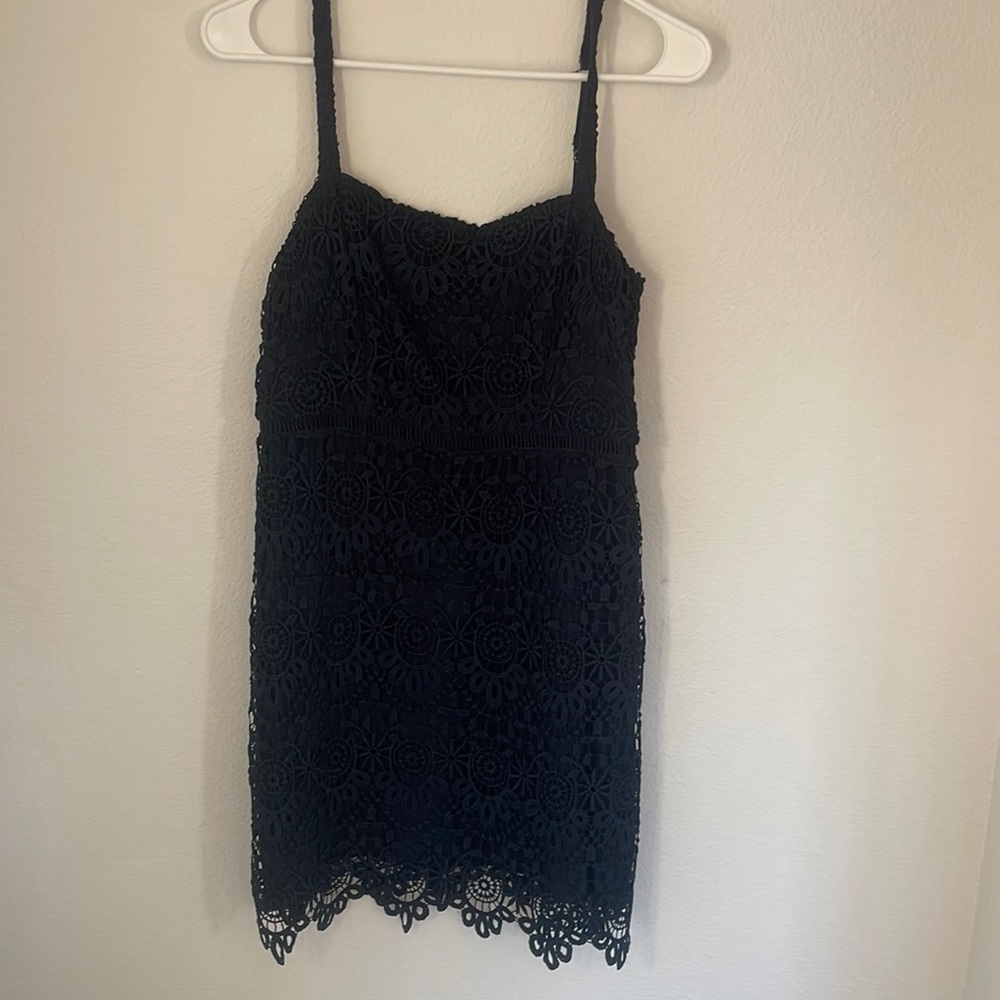 Hollister blue lace mini dress🤍